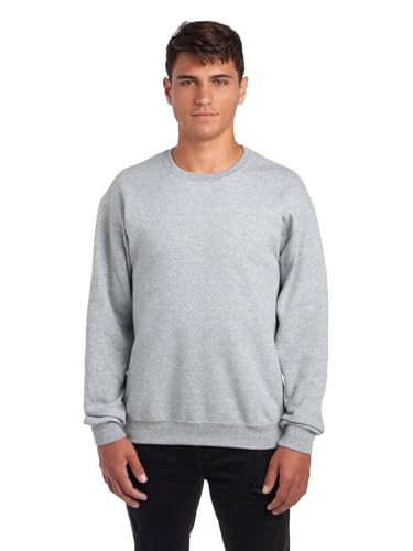 Jerzees -Men's NuBlend Fleece -Sweatshirts & Hoodies, Sweatshirt-Heather Grey, Medium