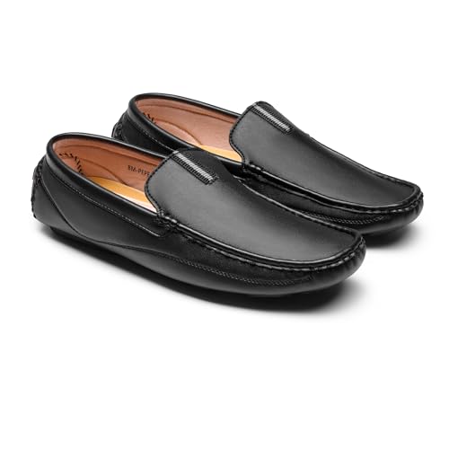 Bruno Marc Men's Black Driving Moccasins Penny Loafers Slip on Loafer Shoes Size 13 BM-Pepe-23
