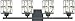Quoizel GIB8630MBK Gibson Vanity, 4-Light 400 Total Watts, Matte Black