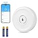 Produktbild Wassrmelder WLAN, Wassermelder mit Batterie, 100dB Kompakter Wassersensor, Smart Life App Fernbedienung Wassermelder Wasseralarm für Küchen Keller Badezimmer -1er Pack(2.4GHz WiFi)