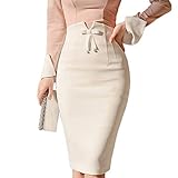 ✪ Suave: esta falda midi hecha de material elástico de alta calidad, agradable para la piel y transpirable, ligera, acogedora, exquisita mano de obra, elegante y hermosa, las buenas telas te brindan una experiencia de uso cómoda.