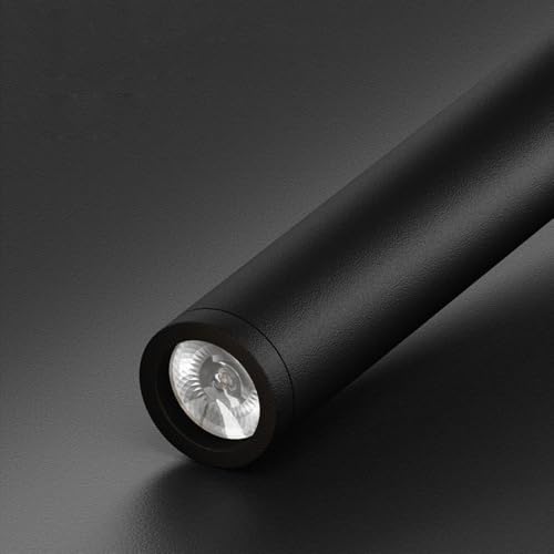 Lámparas de suspensión LED modernas de tubo metálico negro para proyectos de interiorismo sutil 5