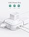 Outlet Cover Extension Cord Flat 6ft, NUTICT Flat Plug Power Strip with 8 Outlets & 3 USB-C & 1 USB-A Port, 13A/1625W, 1440J Surge Protector, Indoor 3 Prong Flat Wall Plug for Tight Spaces, White