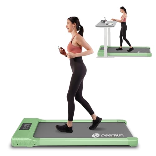 DeerRun 2024 Upgrade Walking Pad, Smart Under Desk Treadmill for Home
