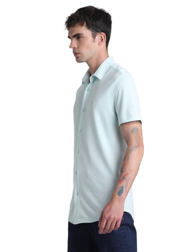Image of JACK & JONES Men's Cotton Solid Slim Fit Shirt