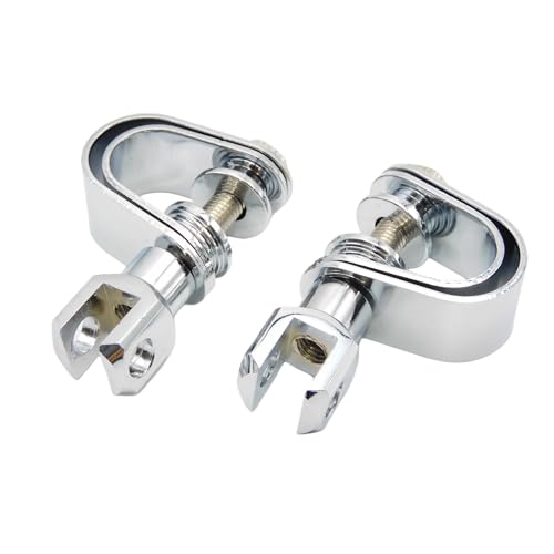 Repose-Pieds Chromés pour Moto Barres de Protection Moteur Fixation Cale Pied Harley Touring Dyna