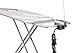 Vileda Total Reflect M Plus Bügelbrett, Bügeltisch für Dampfbügelstation, Bügelfläche 120 x 38cm, höhenverstellbar 75-96cm, Farbe Grau, Eco-Verpackung