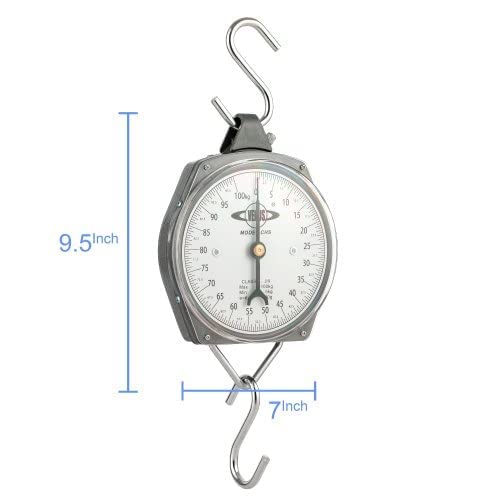Image of Crystal zone round Weighing Scale (Grey)100KG Hanging Scale Grey colour Weighing Scale /kata 100 kg /best metal quality