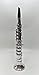 My First Toy Clarinet for Kids in Silver Finish with Standard Keys is a Great Learning Kid Toy Instrument and Teaching Tool for Children Ages 3+ BPA Free.