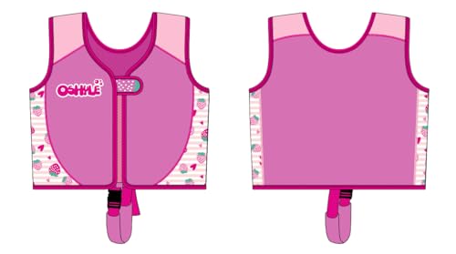 OSHYLE Chaleco de Natación de Neopreno de la Marca Premium para Niños - Flotador para el Aprendizaje de la Natación Ideal para Niños (25SW, S(1-3))