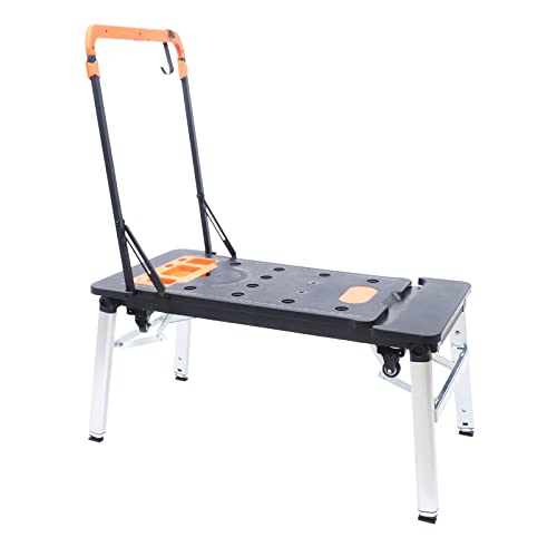 Banco da lavoro multifunzionale pieghevole 109 x 55 cm, altezza regolabile 52-78 cm, capacità di carico 150 kg