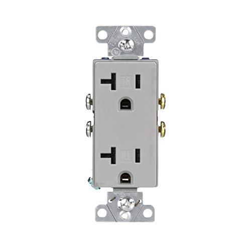 EATON Wiring TR1307SG-SP-L Receptacles, One Size, Silver Granite