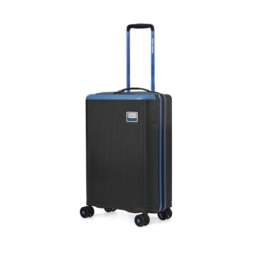 Image of Urban Jungle Lumolite Cabin Trolley Bag Hardside Polycarbonate Small (55 cm) Light Weight Suitcase with, 8 Spinner Wheels and TSA Lock Travelling Luggage for Men & Women | Black