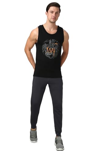 Image of Van Heusen Men's Cotton Regular Fit Sport Graphic Print Vest - Super Soft, Sleeveless,