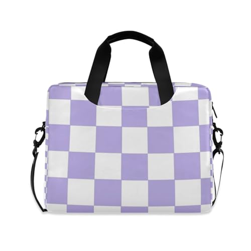 Funda maletín para laptop 15.6 pulgadas morado cuadro americano miniatura 1