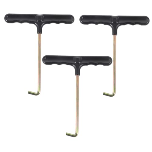 IMIKEYA 3 piezas Tiradores de Cordones Portátiles Herramienta Apretadora Ergonómica de Plástico y Hierro para Calzado Patines y Botas