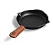 Produktbild BURNHARD Gusseisen Pfanne Ø30 cm, Bratpfanne, Pre-Seasoned, inkl. Griffschutz aus Leder - Für Gasgrill, Backofen und alle Herdarten inkl. Induktion