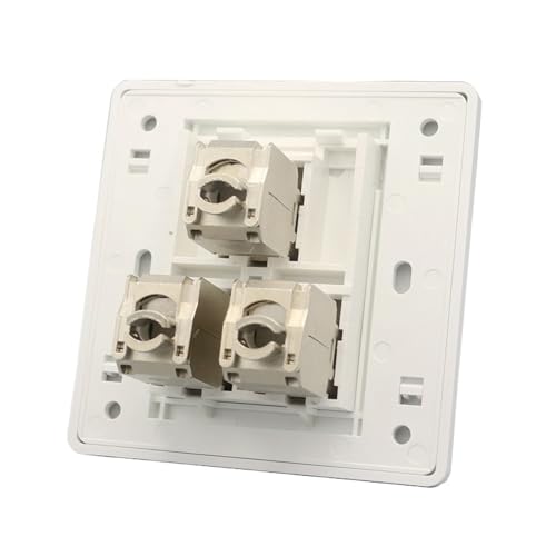 Prise murale RJ45 CAT7 triple port blindé anti-interférence