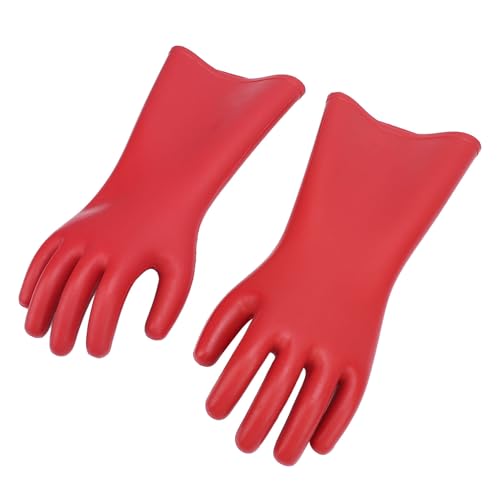 Guantes de goma para electricistas de alto voltaje 12 KV AUNMAS flexibles de 1,8 mm