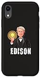 iPhone XR Thomas Alva Edison Inventor of Electric Light Bulb Case