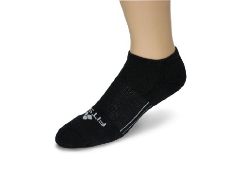 Fitsok CF2 Cushion Low Cut Sock, 3-Pack (Black, Medium)