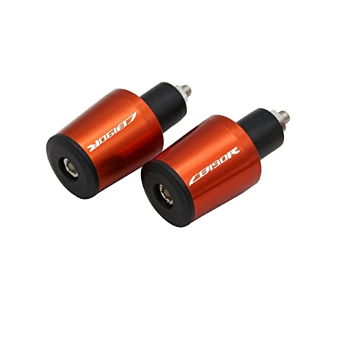 Embout de guidon 22mm orange pour moto Honda CB190R 2015-2017
