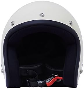 バイクパーツセンター バイクヘルメット ジェット ホワイト 7506 FREE (頭囲 57cm~60cm未満)