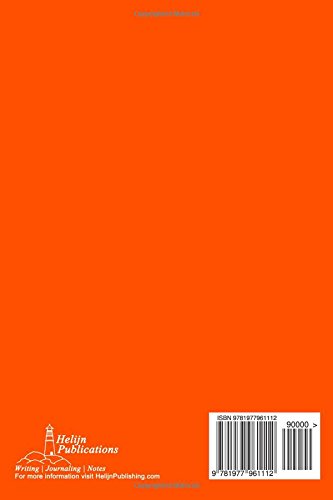 Brazil - Orange Lined Notebook with Margins: 101 Pages, Medium Ruled, 6 x 9 Journal, Soft Cover