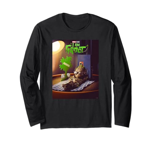 T-shirt I Am Groot manches longues pour éviter le froid lors des conventions