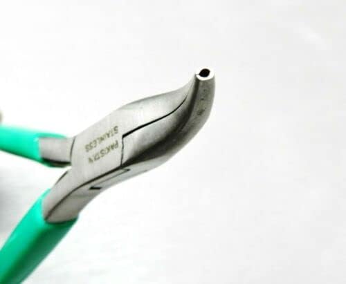 Bent Nose Pliers 45º Bent Jaws with Grooved Notched Tips Jump Ring Closing By JTS