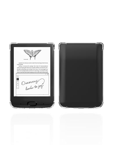 for Pocketbook Verse Pro PB634/Verse ‎PB629 6 inch E-Readers Case,Ultra-Thin Full Coverage Corner,BOVUGAC Soft TPU Shockproof Kids Friendly for Pocketbook Verse Pro/Verse 6" Case Cover (Clear)