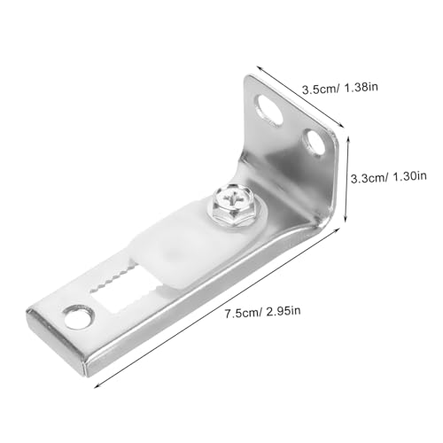 Kit de herrajes para puerta bifold jojofuny 1 set, conjunto de riel para puerta corrediza con instalación fácil y piezas de repuesto para puertas corredizas y de bolsillo miniatura 2
