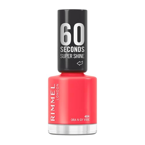 RIMMEL 60 SECONDS ESMALTE DE UÑAS 404 ORA N GY VIBE 8ml (embalaje puede variar)