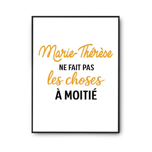 Poster citation Marie-Thérèse humour idée cadeau anniversaire Otshirt