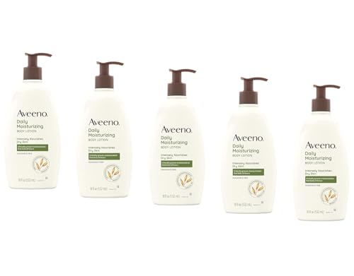 Aveeno Daily Moisturizing Lotion 18 oz (Pack of 5)