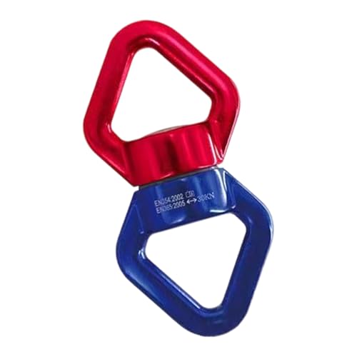 ljhnba Conectores giratorios de cuerda de 360 grados para hamaca, escalada en roca, 30 KN, conectores giratorios de aleación de aluminio