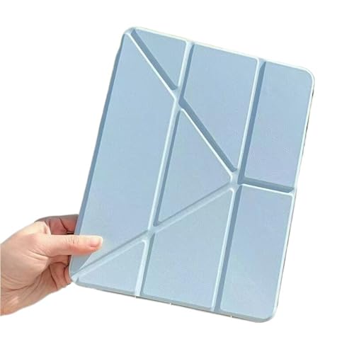 Étui iPad Air 13 pouces 2024 bleu premium antichoc et support géométrique Y