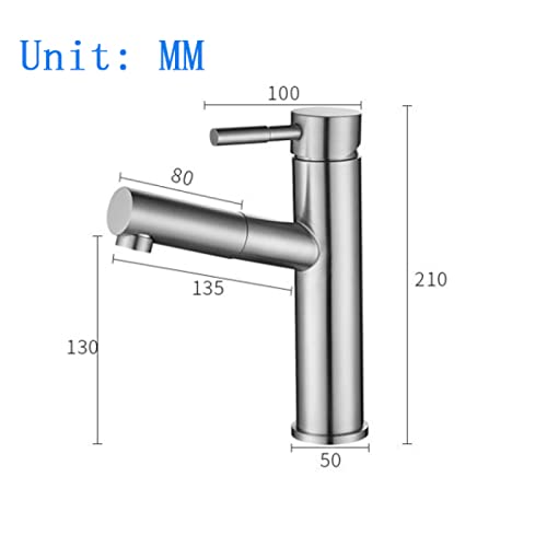 Robinet de salle de bain rétractable mitigeur eau chaude et froide - 4