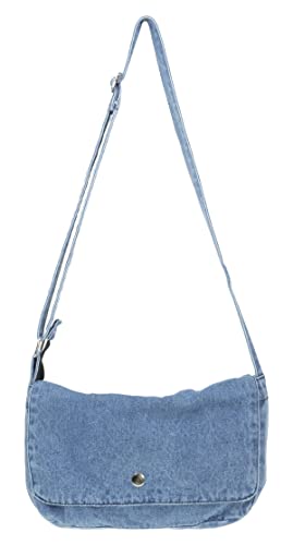 Bolso Hobo de Mezclilla estilo casual ligero retro para viaje miniatura 1