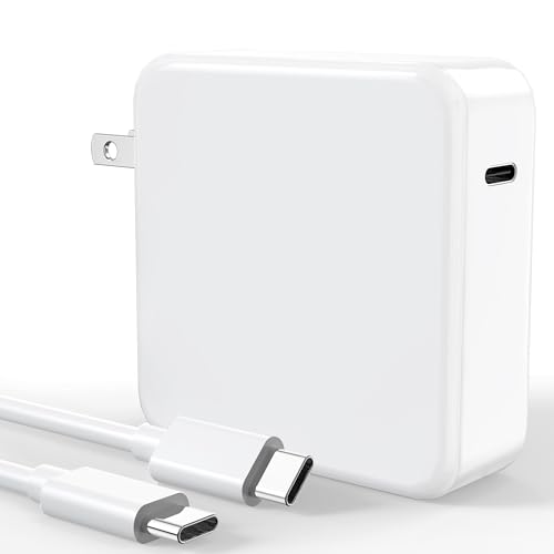 Charger for MacBook Air/Pro, iPad Pro 12.9 11 inch 2025-2018 M5 M4 M3 M2 M1 and More Type C Devices, 100W 96W Power Adapter, Include 6.6FT USB C Charge Cable