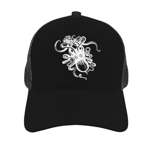 Kraken Rum Octopus Unisex Mesh Baseball Caps - Classic Adjustable Hat3