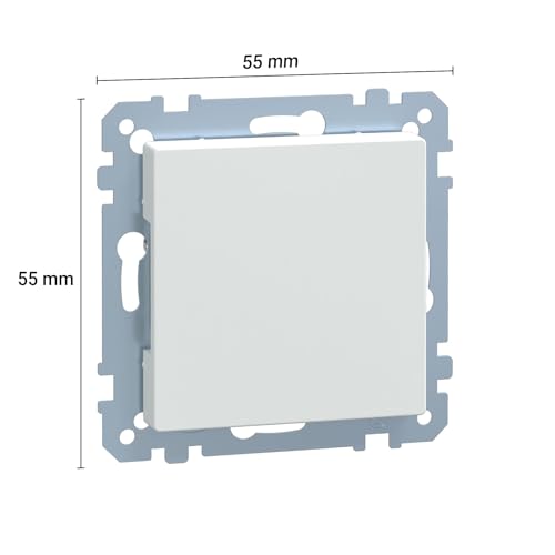 Merten 391619 obturateur blanc polaire brillant System M cache prise - 7