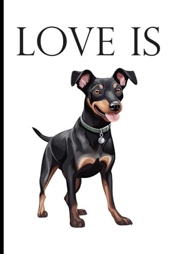 Love is manchester terrier dog: lined journal notebook manchester terrier gifts for manchester terrier lovers