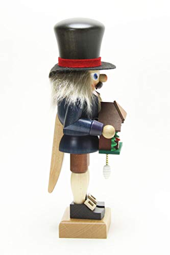 German Christmas Nutcracker Black Forester With Cuckoo Clock - 27,0Cm / 10.6Inch - Christian Ulbricht #TOP2