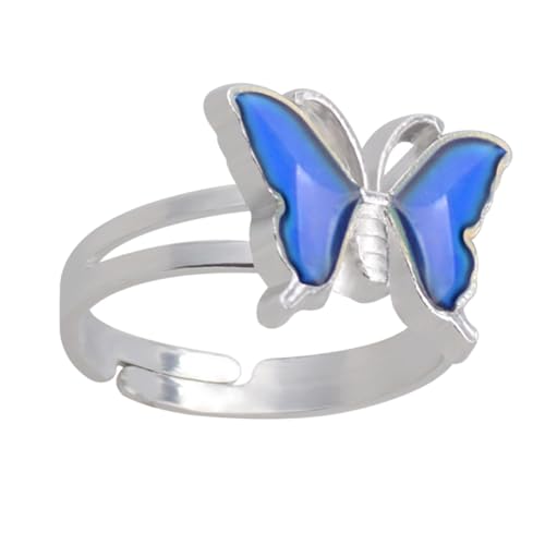 1Pc Thermochromic Finger Ring for Women Knuckle Jewelry Color Changing Fashion Ring for Parties Anniversaries and Daily Wear