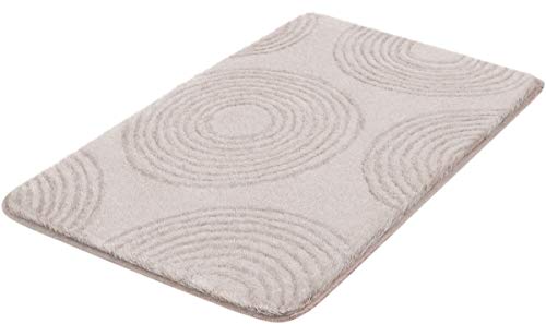Preisvergleich Produktbild Kleine Wolke Badteppich Cosima, Macadamia 55x 65 cm beige
