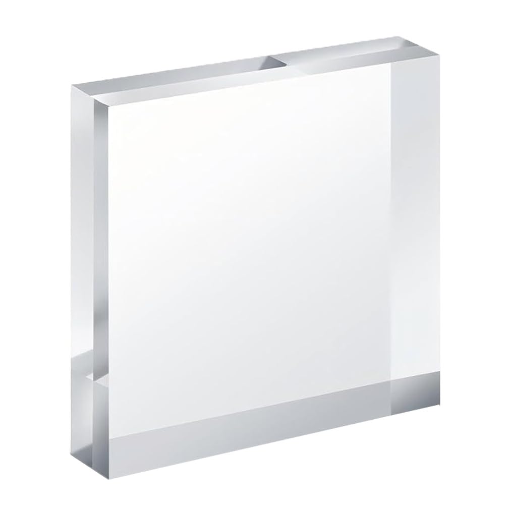 DFDPAXL Transparent Acrylic Block Solid Cube Display Stand 200×200×10Mm-200×200×40Mm for Product Display And Art Projects,200×200×20mm