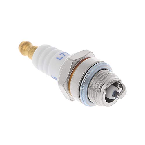 JOYKK Lawn Mower Brush Cutter Spark Plug Garden Chainsaw Engine Accessory Replacement - Silver&White