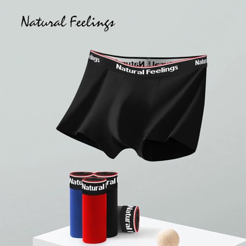 Natural Feelings 8-Pack Mens Underwear Mens Bamboo Viscose Boxer Briefs for Men Pack No Open Fly Mens Trunks Underwear S-XXL4