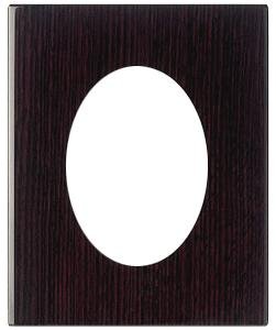 Dark Walnut Thomas Oval Veneer Frame by Burnes of Boston - 5x7